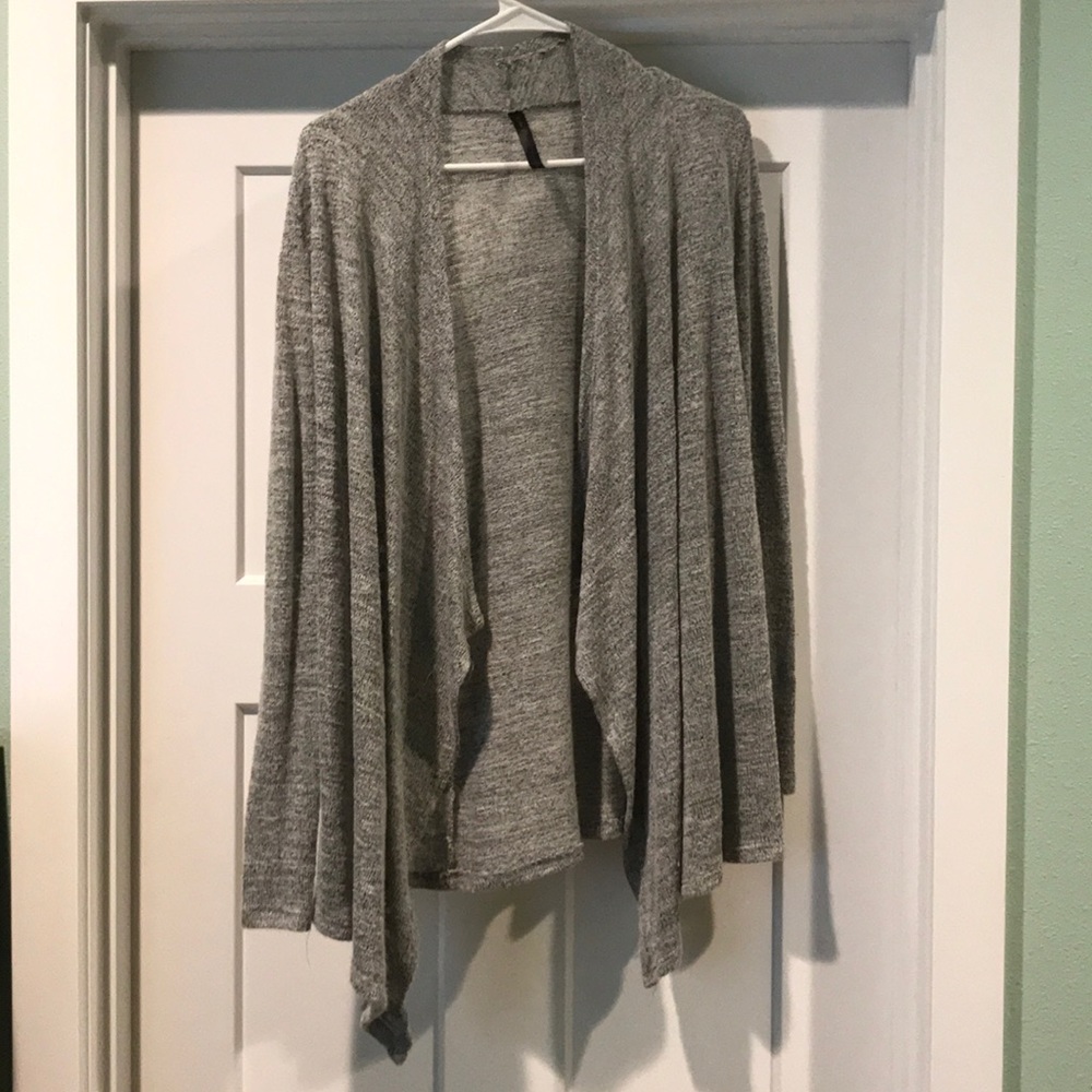 Lightweight gray cardigan